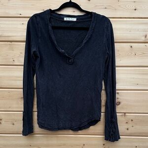 We The Free Black Long Sleeve Top